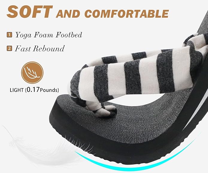 KuaiLu Flip Flops for Women