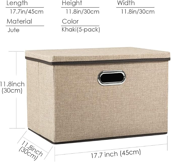 PRANDOM Large Collapsible Storage Baskets