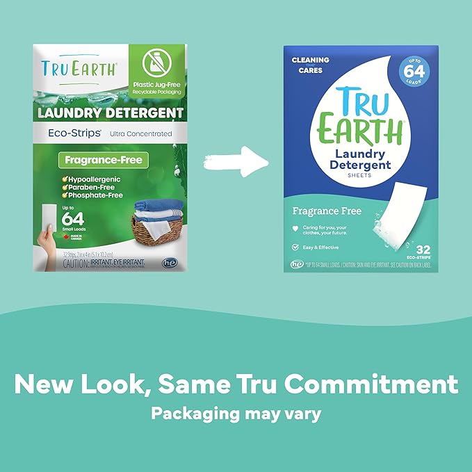 Tru Earth Compact Dry Laundry Detergent, Unscented