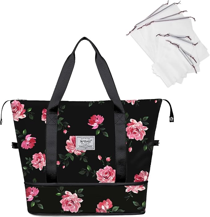 NPBAG Women Travel Duffel, Gym Workout Overnight Bag, Mommy Hospital Bag