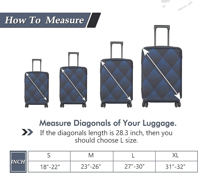 HYPER VENTURE Washable Luggage Cover