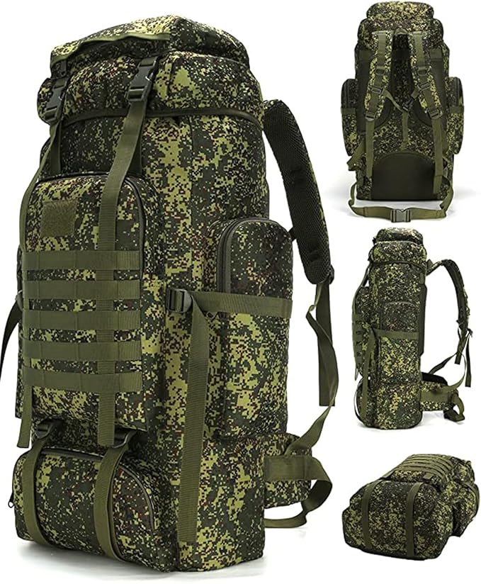 King'sGuard 70L Camping Hiking Backpack Tactical Backpack Military Molle
