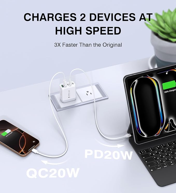 50W USB C Wall Charger Block