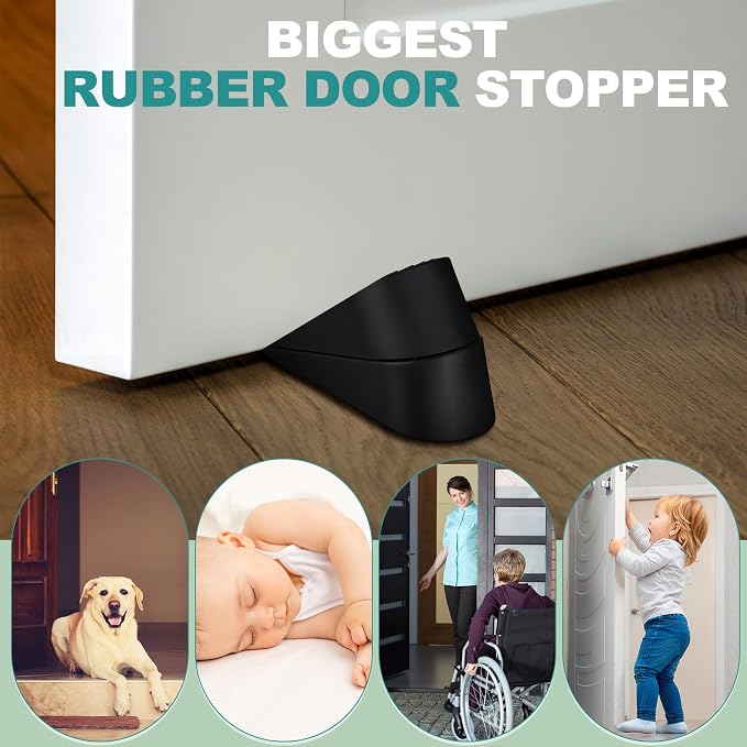 Frienda 16 Pack Large Door Stoppers Heavy Duty Rubber Stopper