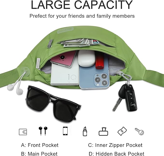 MAXTOP Large Crossbody Fanny Pack