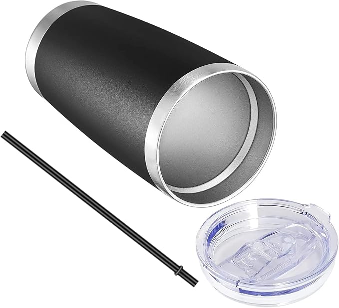 VEGOND 20oz Tumbler with Lid and Straw Stainless Steel Tumbler Cup Bulk Vacuum