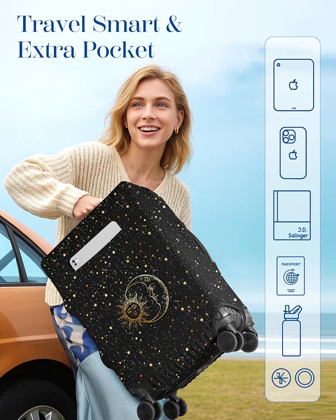 Slohif Luggage Cover for Suitcase Tsa Approved Protector