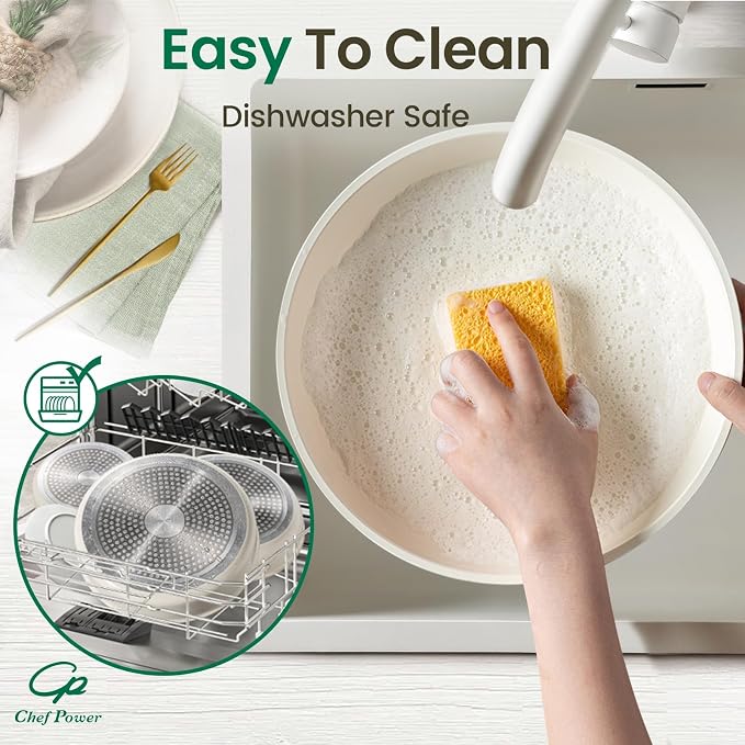 Chef Power Ceramic Cookware Set Non Toxic