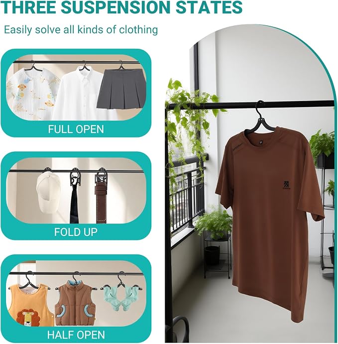 10Travel Hangers Foldable，Folding