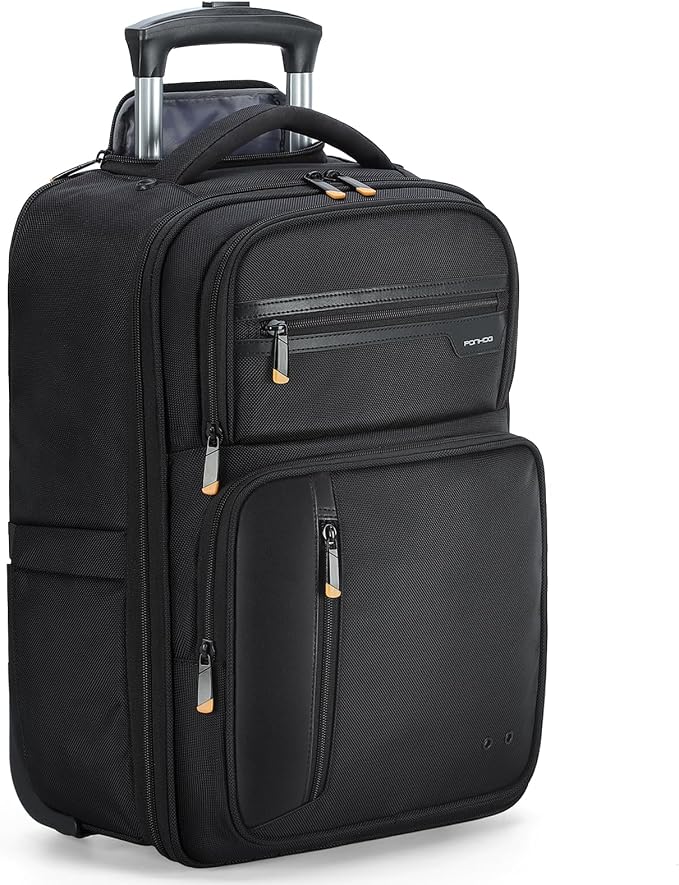 Rolling Backpack, 15.6 inch Laptop Backpack