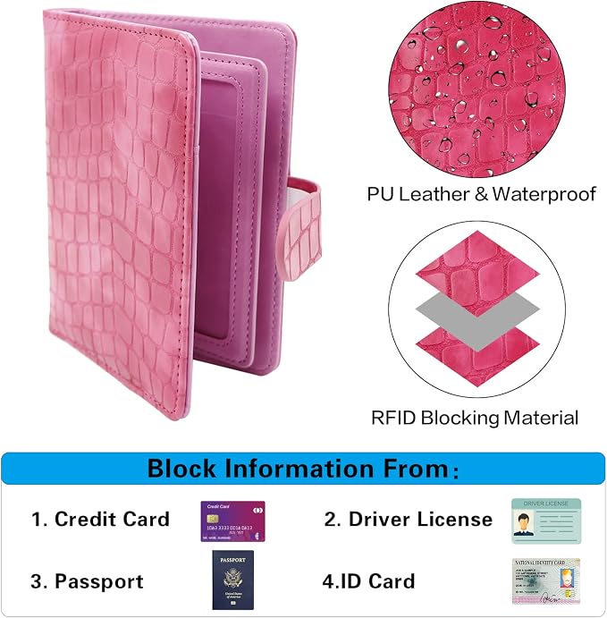 Melsbrinna Unisex Adult Travel Wallet, RFID Protected