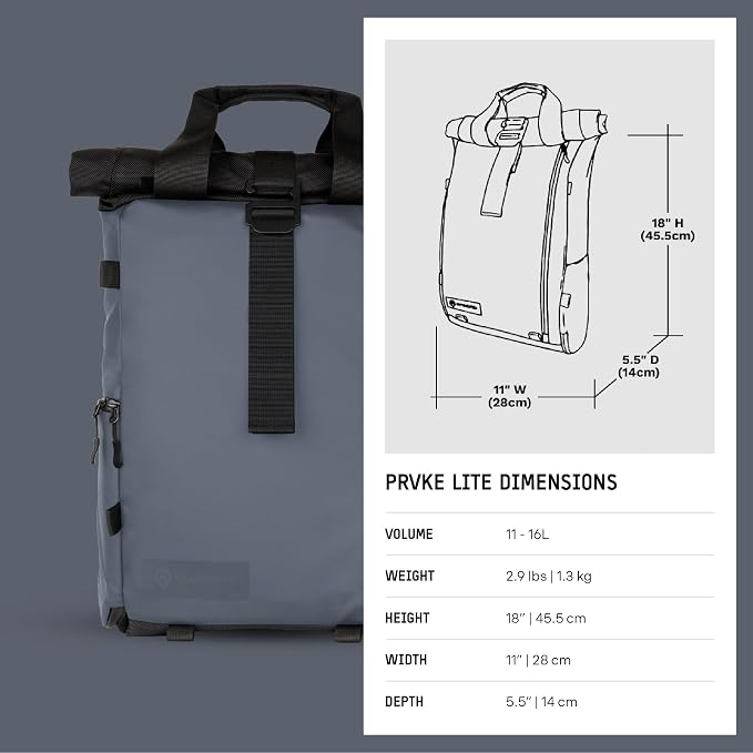 WANDRD PRVKE Lite: Weather-Resistant Travel & Camera Backpack