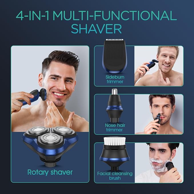 VOYOR Electric Razor for Men Cordless Shavers for Shaving
