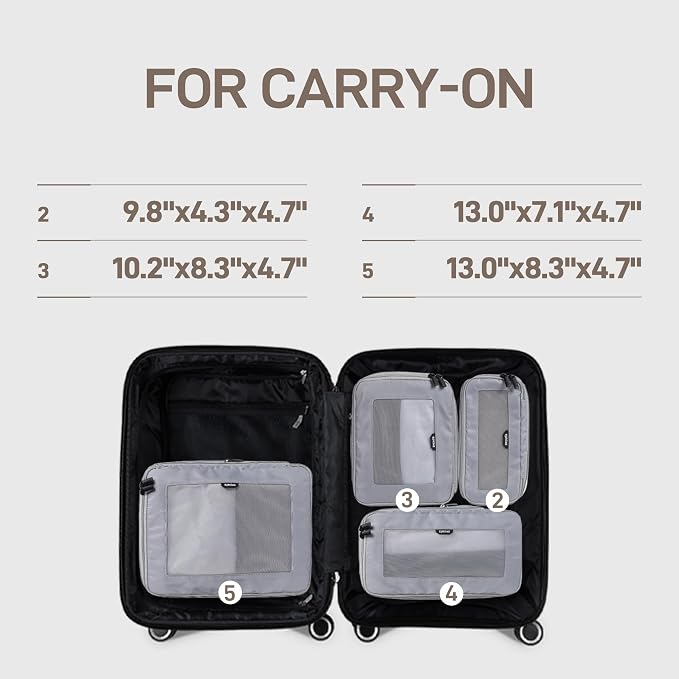EPICKA TripCozy Compression Packing Cubes