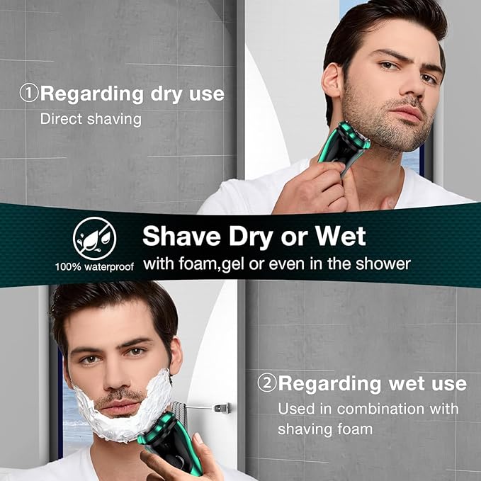 Electric Razor for Men, Rechargeable Shaver