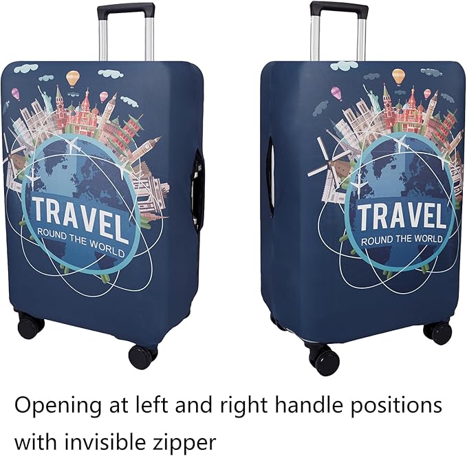 WUJIAONIAO Travel Luggage Cover Baggage Suitcase Cover Protector Skins 18-32