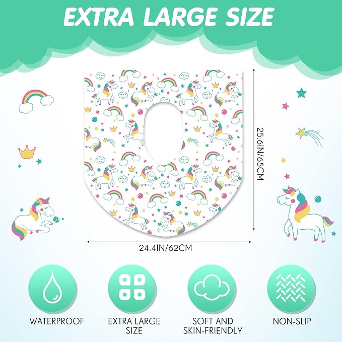 50 Packs Disposable Toilet Seat Covers Extra Large Individually Wrapped