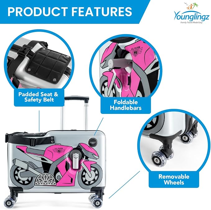 Younglingz LIL FLYER GO Version 2 Ride On Suitcase