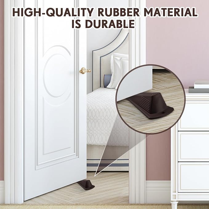 Frienda 12 Pcs Jumbo Door Stoppers Heavy Duty Door Stopper Tall up to 2inch