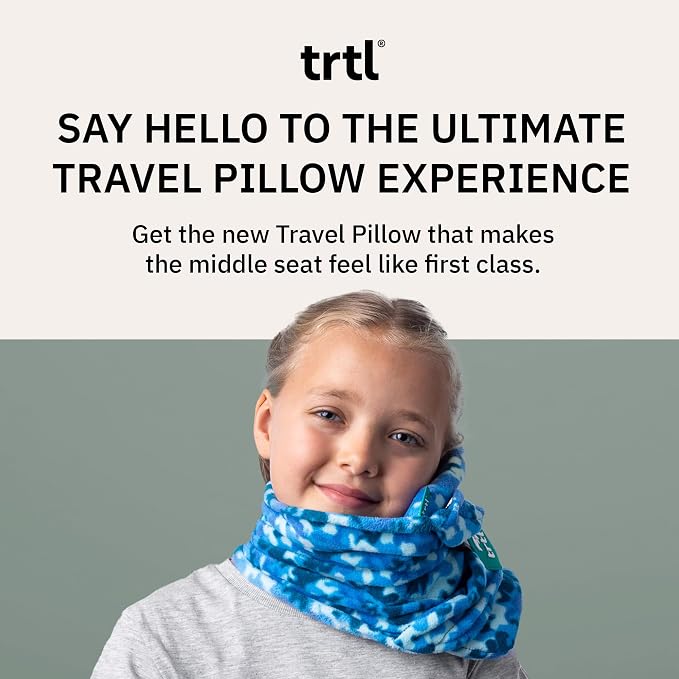 trtl Pillow - Scientifically Proven Super Soft Neck Support Travel Pillow -