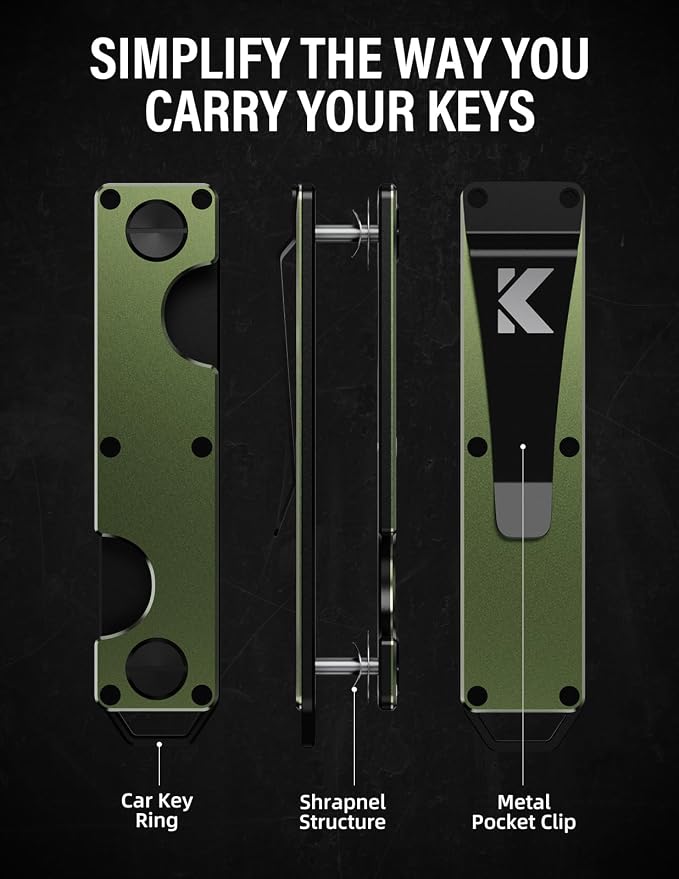 Key Organizer Key Holder Compact Key Case Minimalist Metal Key Chain Key Holder
