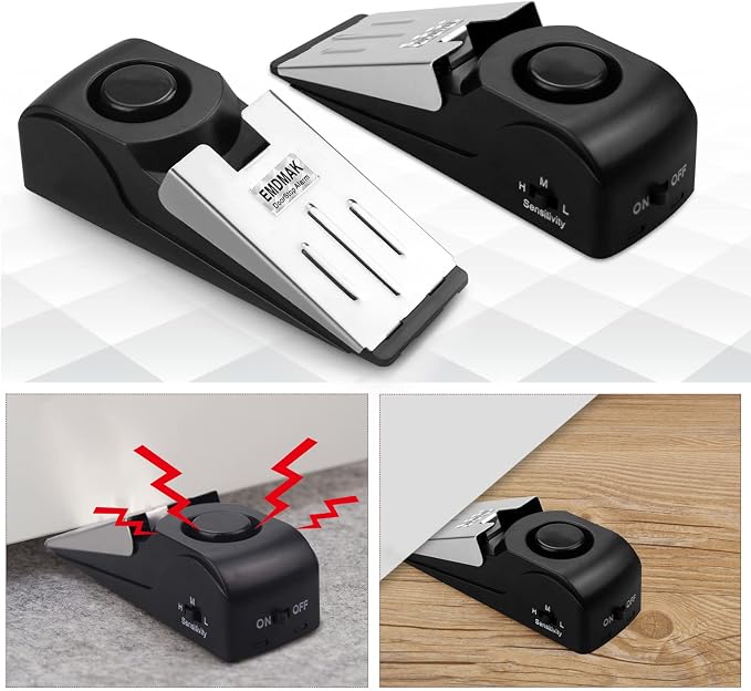 EMDMAK Door Stop Alarm with 120DB Siren Door Stop