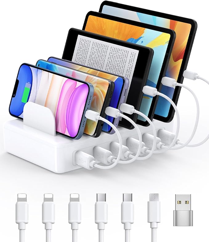 Charging Station for Multiple Devices Apple, CREATIVE DESIGN 50W Multi Charger