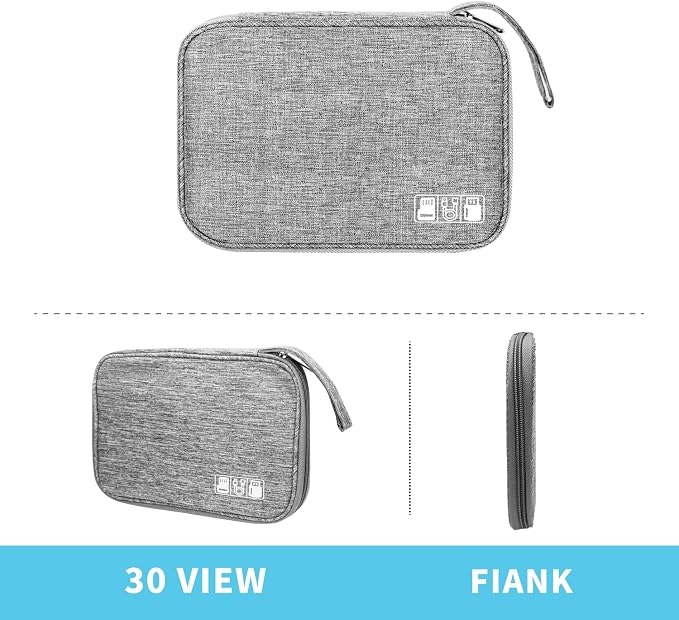 Electronics Organizer Travel Case, Electronic Accessories Storage Bag, Portable