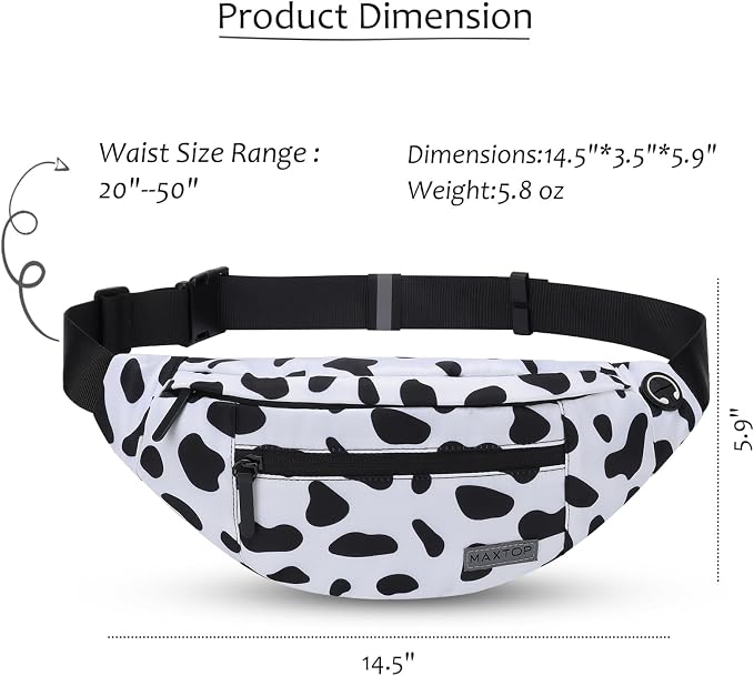 MAXTOP Large Crossbody Fanny Pack