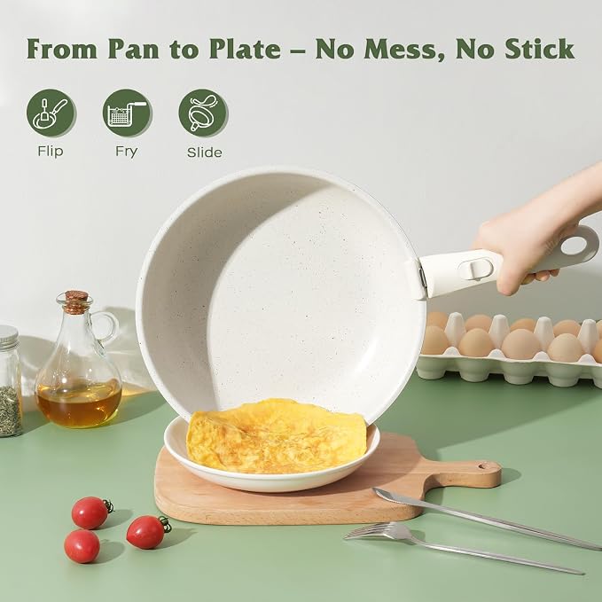 18 Pcs Pots and Pans Set Non Stick, Cookware Sets