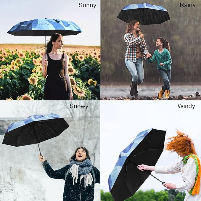 Cuby UV Sun Umbrella Compact Folding Travel Umbrella Auto Open and Close