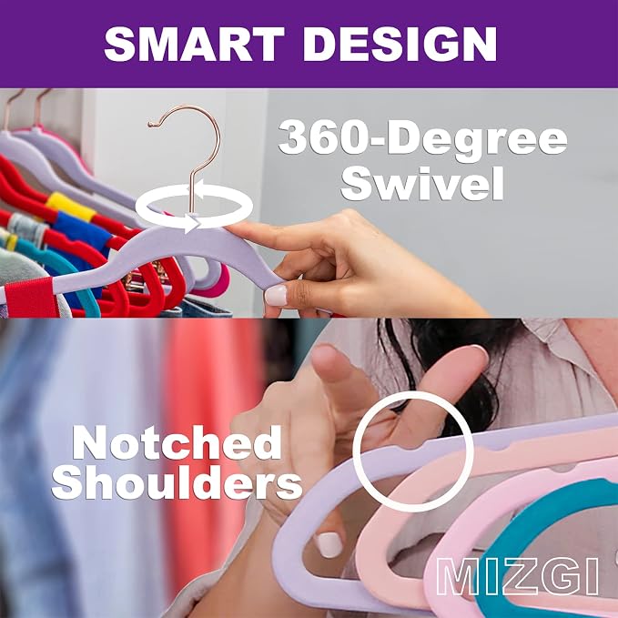 MIZGI Premium Velvet Hangers