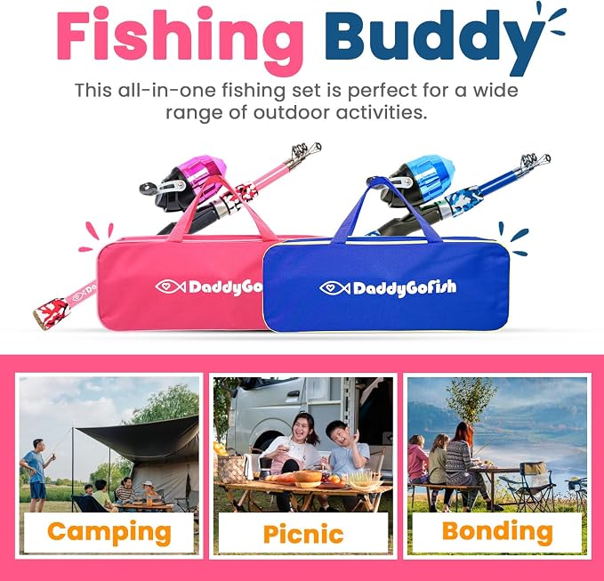 DaddyGoFish Kids Fishing Pole