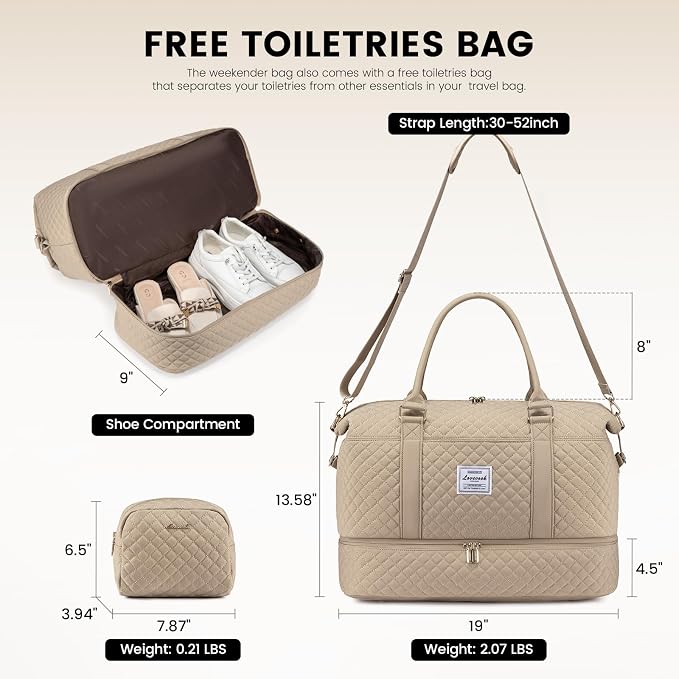 LOVEVOOK Travel Duffle Bag, Weekender Bags