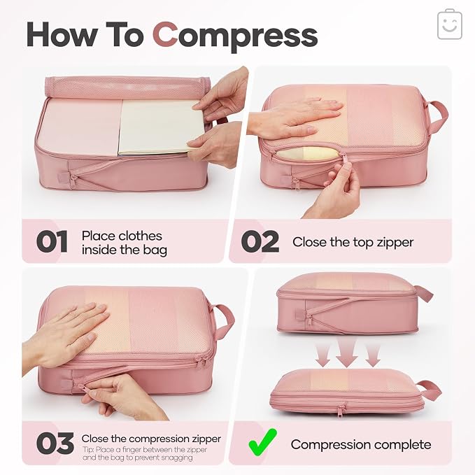 Veken 11 Set Compression Packing Cubes