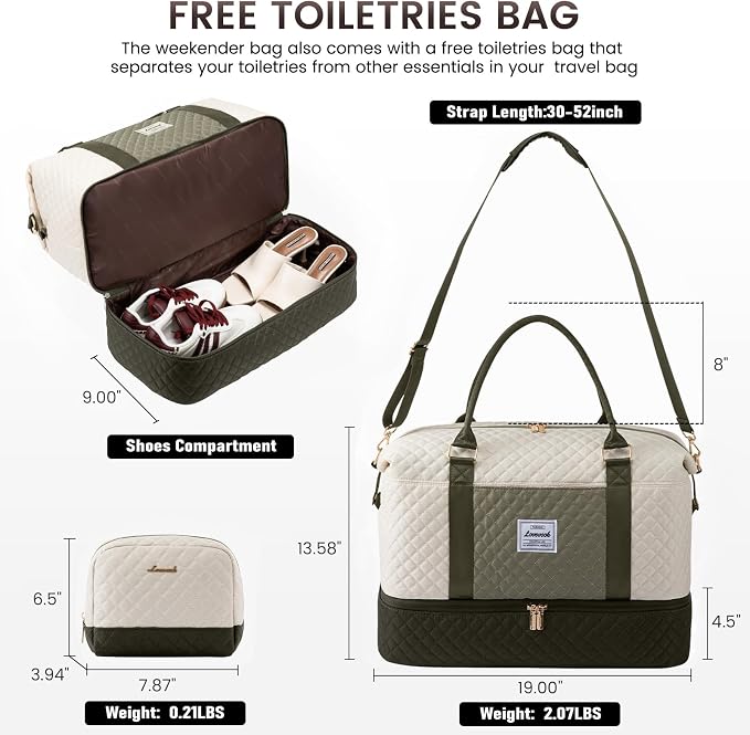 LOVEVOOK Travel Duffle Bag, Weekender Bags