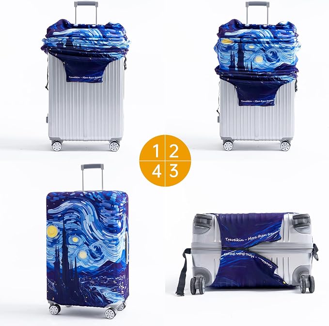 Travelkin Luggage Covers For Suitcase Tsa Approved, Suitcase Cover Protector