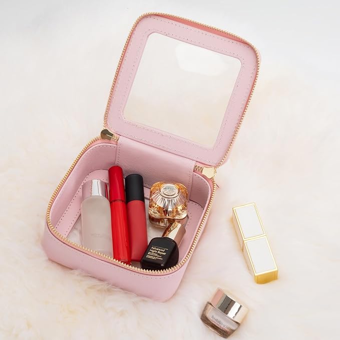 Aveniee Small Clear Makeup Bag, Mini Travel Toiletry Organizer TSA Approved