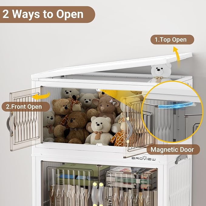 BROVIEW 300Qt Stackable Storage Bins