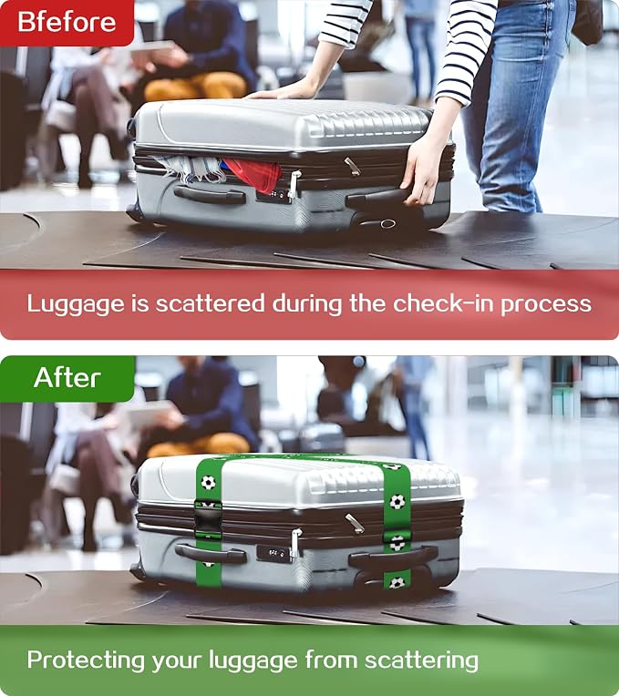 Luggage Straps for Suitcases Travel Belt Luggage Band Heavy Duty Traveling