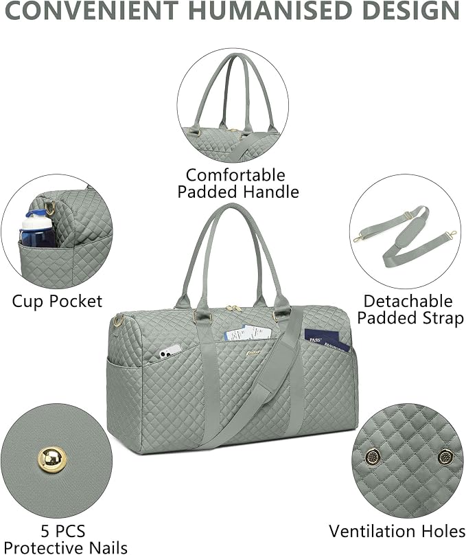 Weekender Travel Duffle Bag for Women