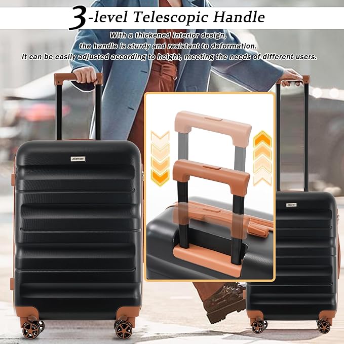 Merax Luggage Set 13 Piece, Hardshell ABS Suitcases