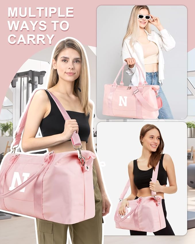 Initial Travel Duffel Bag Sports Gym Bag