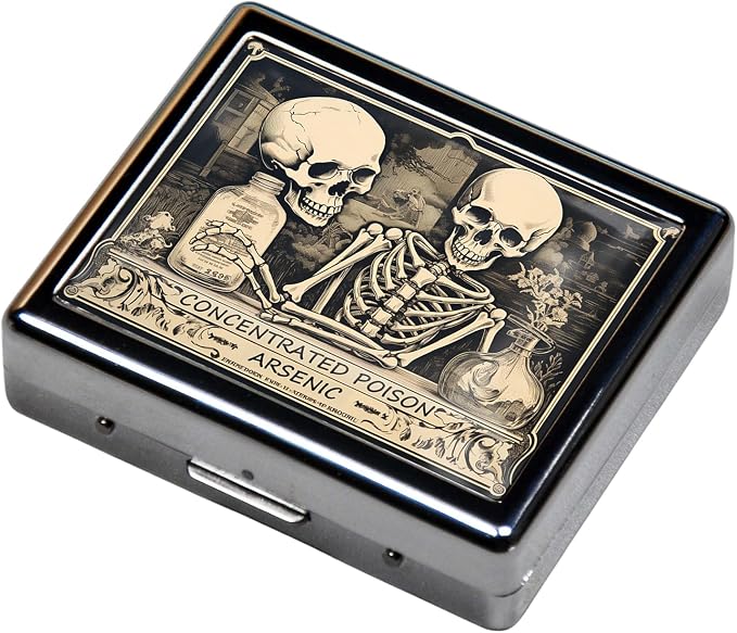 Silver Vintage Pill Box 7 Day Metal Pill Box