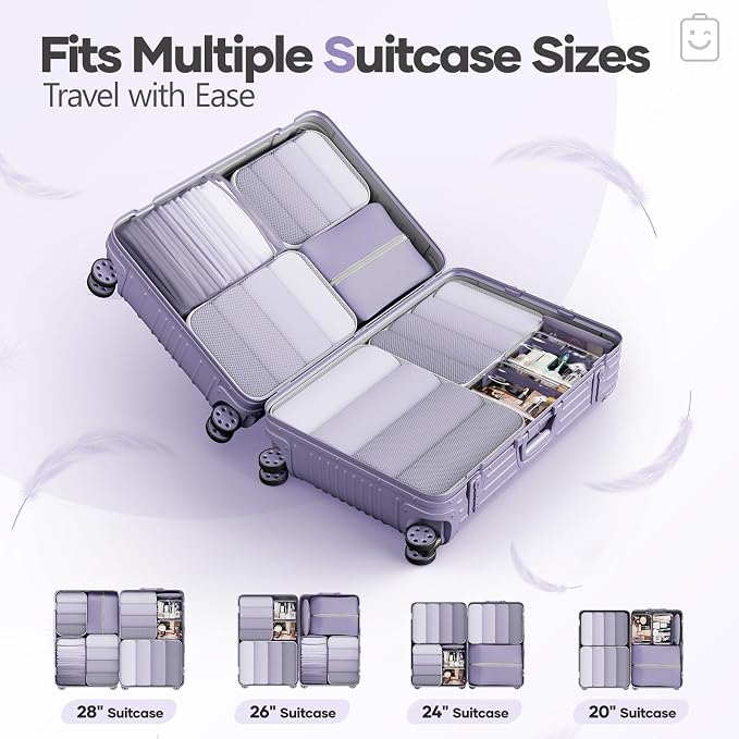 Veken 9/11 Set Compression Packing Cubes