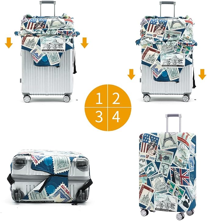 Travelkin Luggage Covers For Suitcase Tsa Approved, Suitcase Cover Protector
