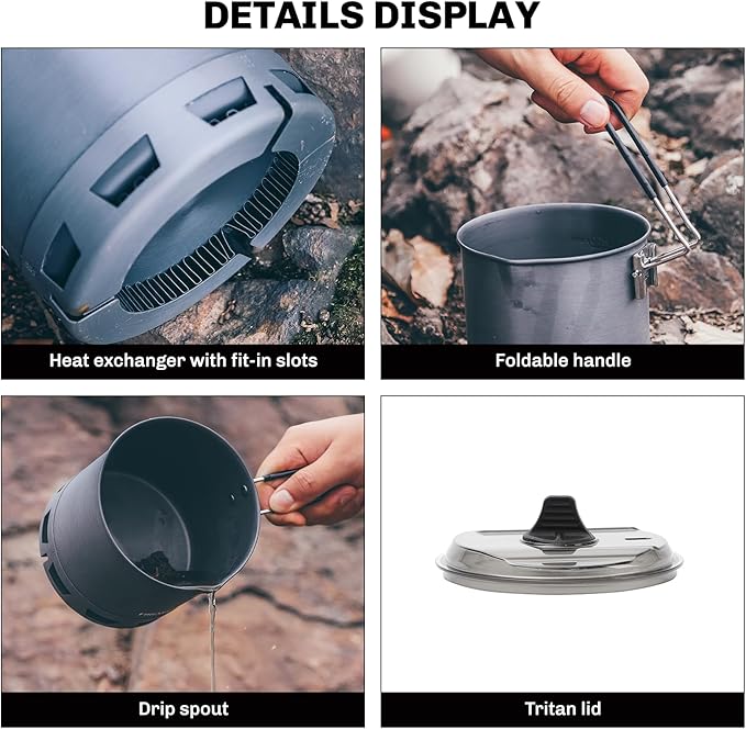 Fire-Maple Petrel Ultralight Pot- High Efficiency Aluminum Camping and