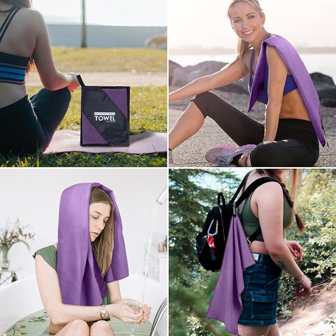 Microfiber Travel Towel, Soft Lightweight Quick Dry Towel, Super Absorbent