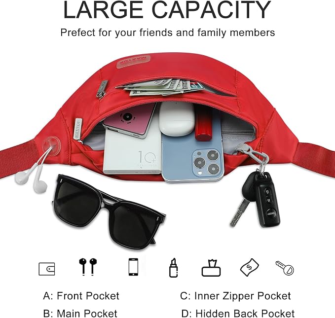 MAXTOP Large Crossbody Fanny Pack