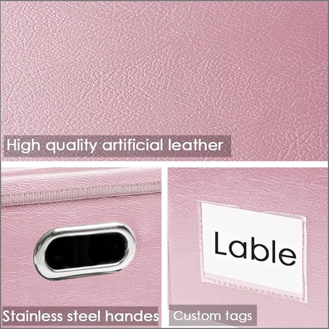 PRANDOM Large Stackable Storage Bins